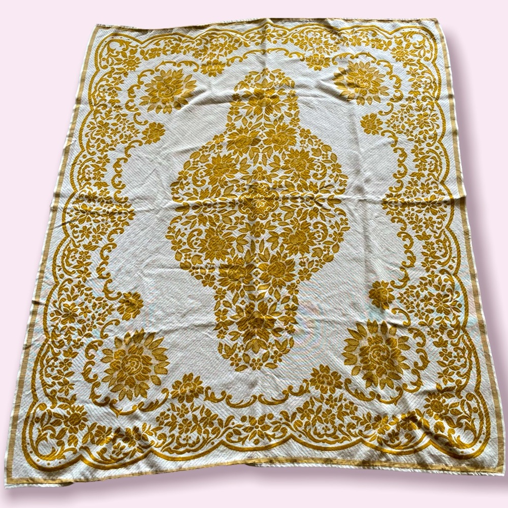 Mid Century Modern Ornate Tablecloth